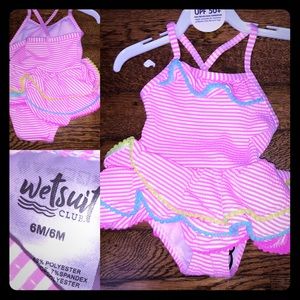 3 for $25 BNWT 6M Wetsuit Club Pink One piece baby girl